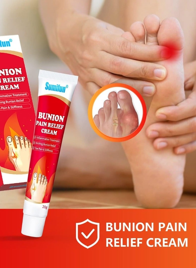 Sumifun كريم تخفيف آلام البثور كريم تخفيف تصلب أصابع القدم كريم تخفيف آلام البثور للقدمين لتخفيف آلام المفاصل تصلب علاج الالتهاب كريم البثور مرهم الشفاء الطبيعي 20 جرام - Image 2