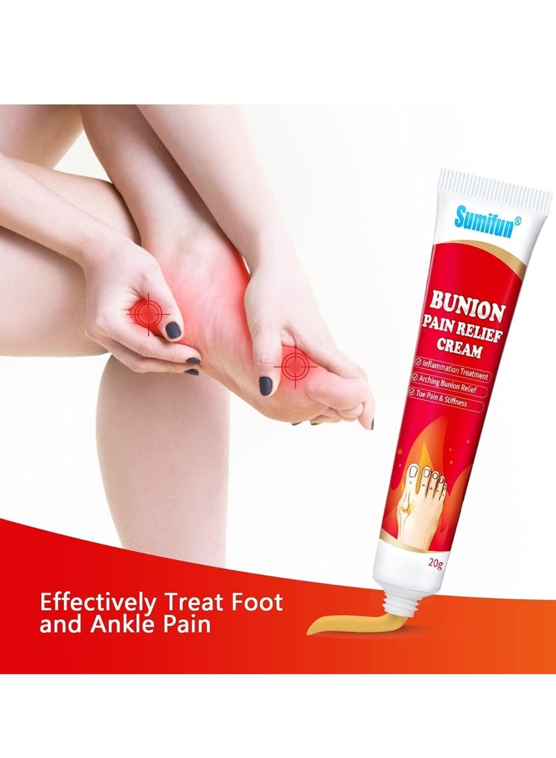 Sumifun كريم تخفيف آلام البثور كريم تخفيف تصلب أصابع القدم كريم تخفيف آلام البثور للقدمين لتخفيف آلام المفاصل تصلب علاج الالتهاب كريم البثور مرهم الشفاء الطبيعي 20 جرام - Image 3