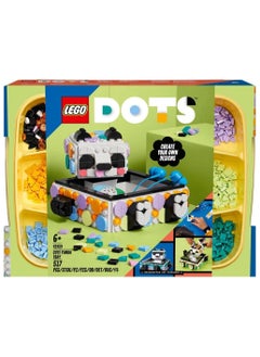 LEGO DOTS Cute Panda Tray 41959 DIY Craft and Decoration Kit; Building Blocks Toy Set