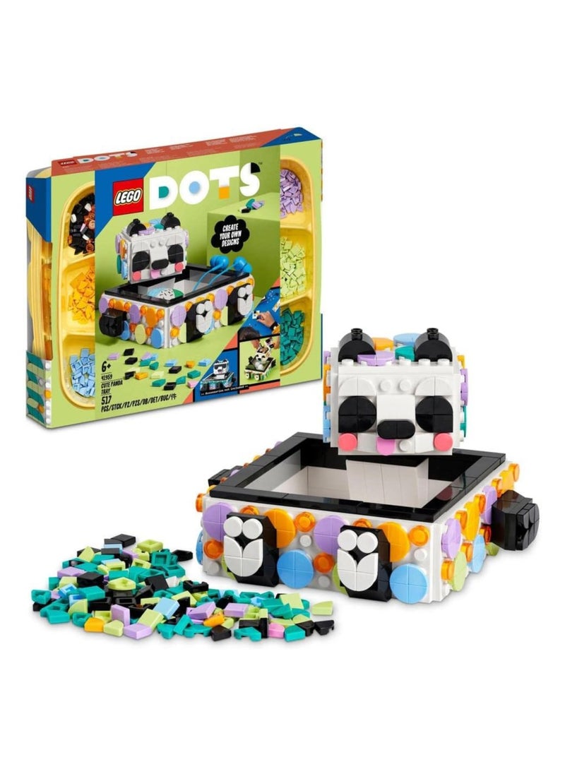 LEGO - LEGO DOTS Cute Panda Tray 41959 DIY Craft and Decoration Kit; Building Blocks Toy Set - Image 1