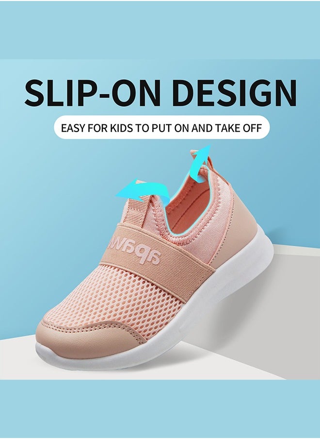 D.D.Star - Kids Shoes Breathable Slip On Sneakers For Children's Shoes, Lightweight Running Sneakers For Boys and Girls Sports Shoes, (Choose a One Size Larger). - Image 1