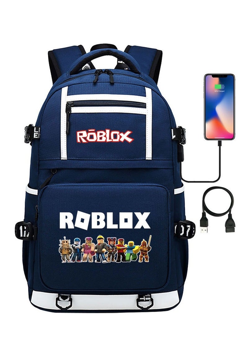 ROBLOX Printed Youth Large Capacity Men's and Women's Shoulders
