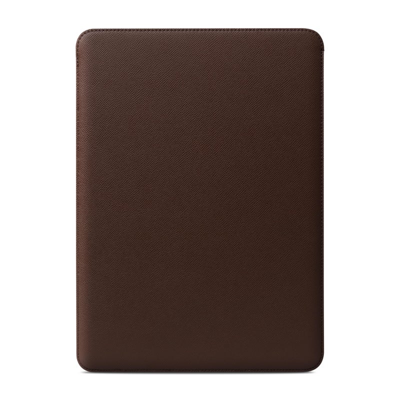 Comfyable Laptop Sleeve 15 Inch Precisely Compatible with MacBook Air 15" M4 2025 A3241 & M3 2024 A3114 & M2 2023 A2941, Faux Leather Cover Case, Coffee - Image 1