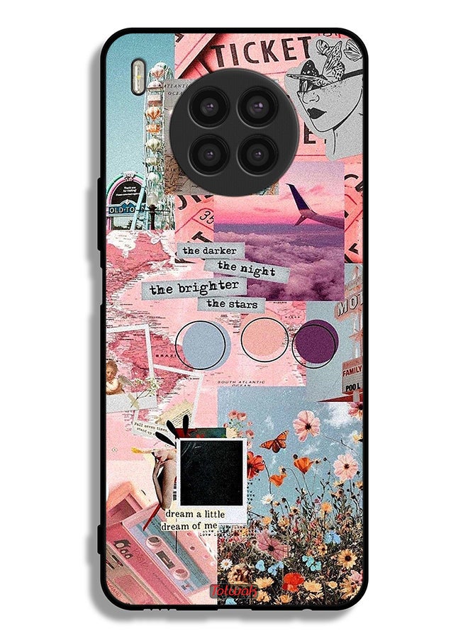 Tolwak Huawei nova 8i Protective Case Cover The Darker The Night The Brighter The Stars - Image 2
