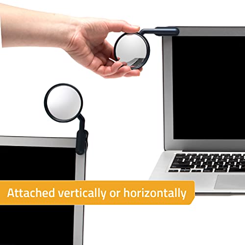 Peleg Design Watch-It – Monitor Mirror, Clip-On Cubicle, Computer Rear-View mirror, Convex for Personal Safety or Security, Cabinet Desk Rear-View Monitors Blind Spot - Image 4