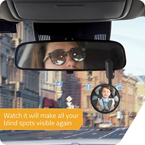 Peleg Design Watch-It – Monitor Mirror, Clip-On Cubicle, Computer Rear-View mirror, Convex for Personal Safety or Security, Cabinet Desk Rear-View Monitors Blind Spot - Image 5