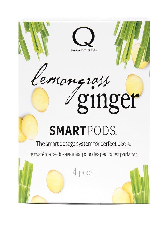 Qtica Perfect Pedicure Set 4 Step System Kit including Smartpods of Fresh Soak, Sugar Scrub, Moisture Mask, and Luxury Lotion (Lemongrass Ginger) - Image 1