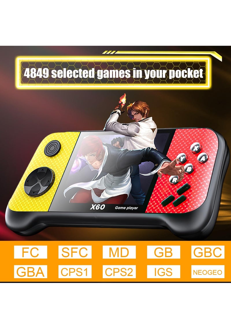 null - Portable Retro Game Console with 4849 Classic Games, 3.5,inch TFT LCD Screen, 10 Emulators, MP3/MP4/Ebook Support, TV Output, Includes 2 Gamepads - Image 1