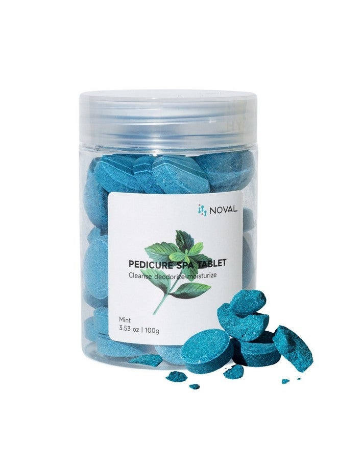NOVAL Pedicure Supplies Spa Tablets Foot Bath Foot Soak For Softening Skin Care, 100G (Mint) - Image 1