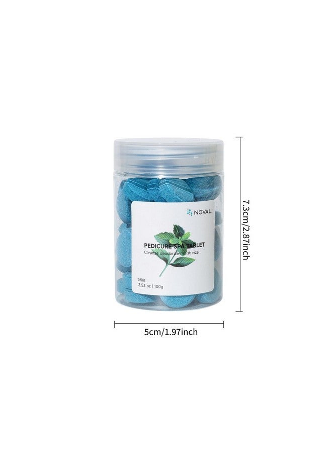 NOVAL Pedicure Supplies Spa Tablets Foot Bath Foot Soak For Softening Skin Care, 100G (Mint) - Image 5