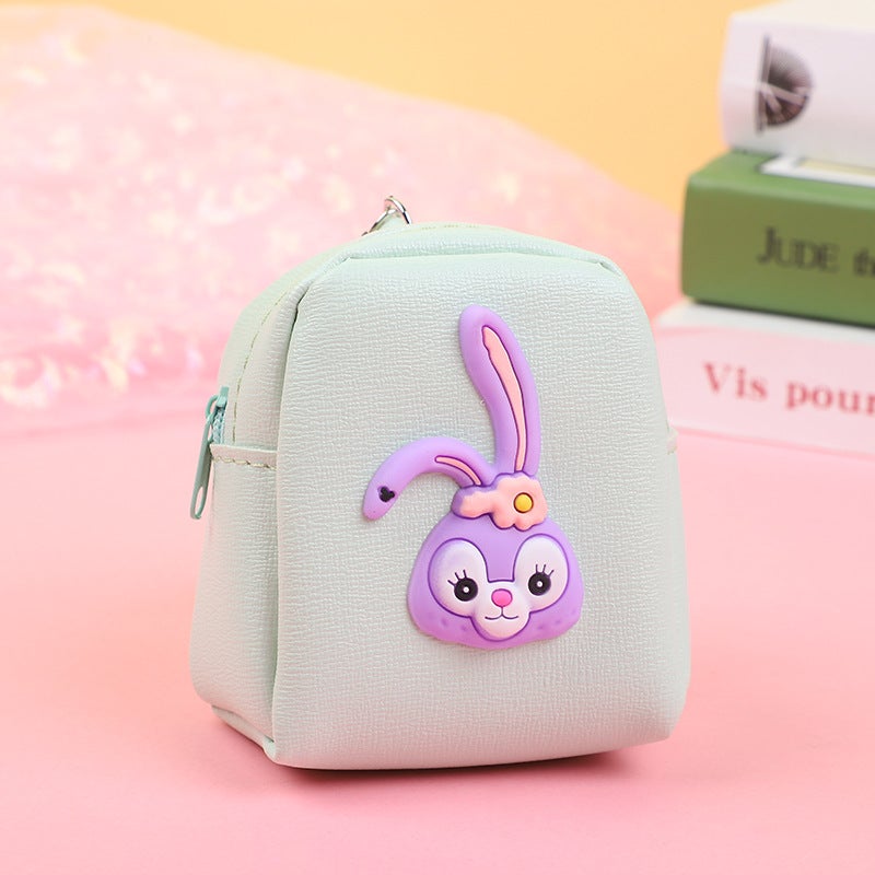 [Factory Outlet] Girl Heart Cartoon Cute Mini Small Schoolbag Coin Purse Student Schoolbag Coin Key BagKey Bag-Stereo Star Dailu Key Bag-Stereo Star Dailu 