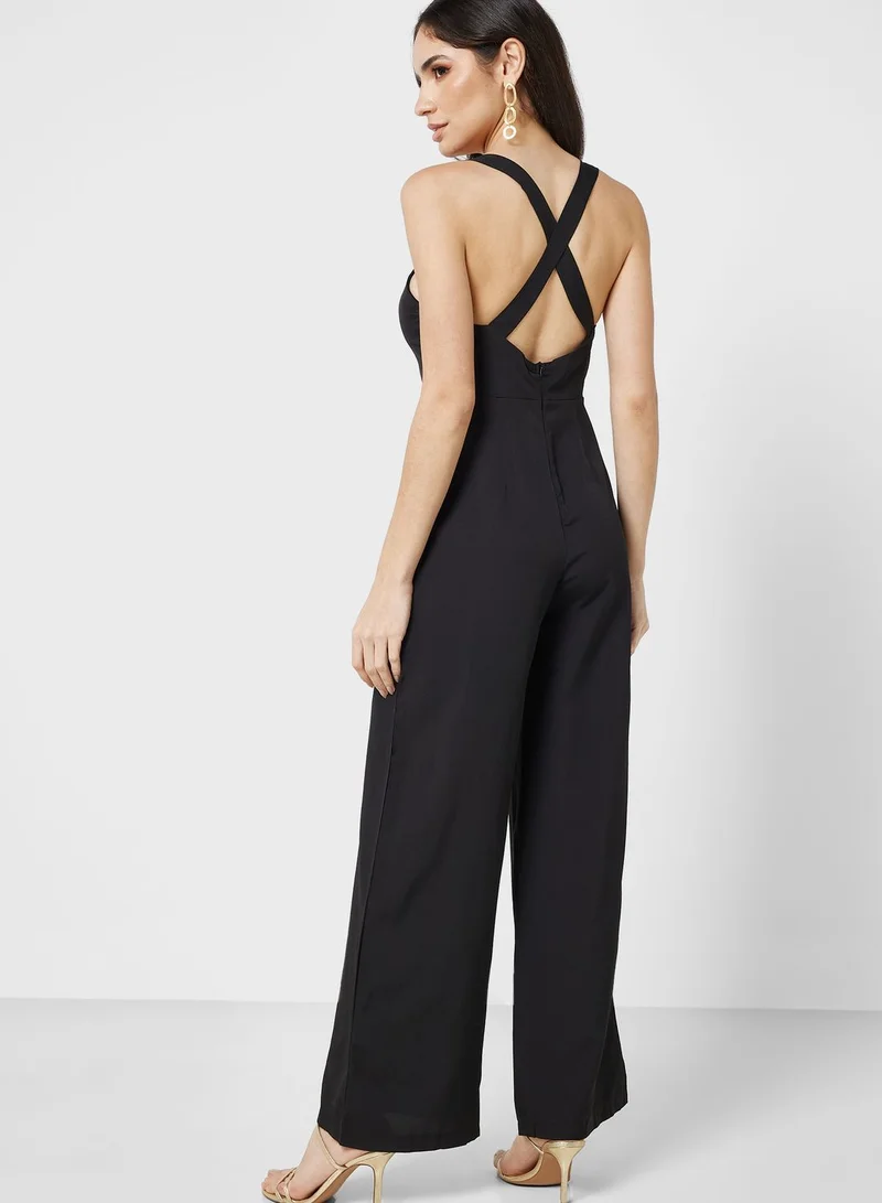 ELLA Cross Neck back Jumpsuit