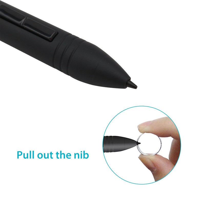 Huion P80 Rechargeable Digital Pen Stylus for Graphics Drawing Tablet Huion New 1060PLUS, WH1409(2048), H610PRO, W58, DWH69, 680TF, Gaomon 1060PRO, M106K, WH850 - Image 3