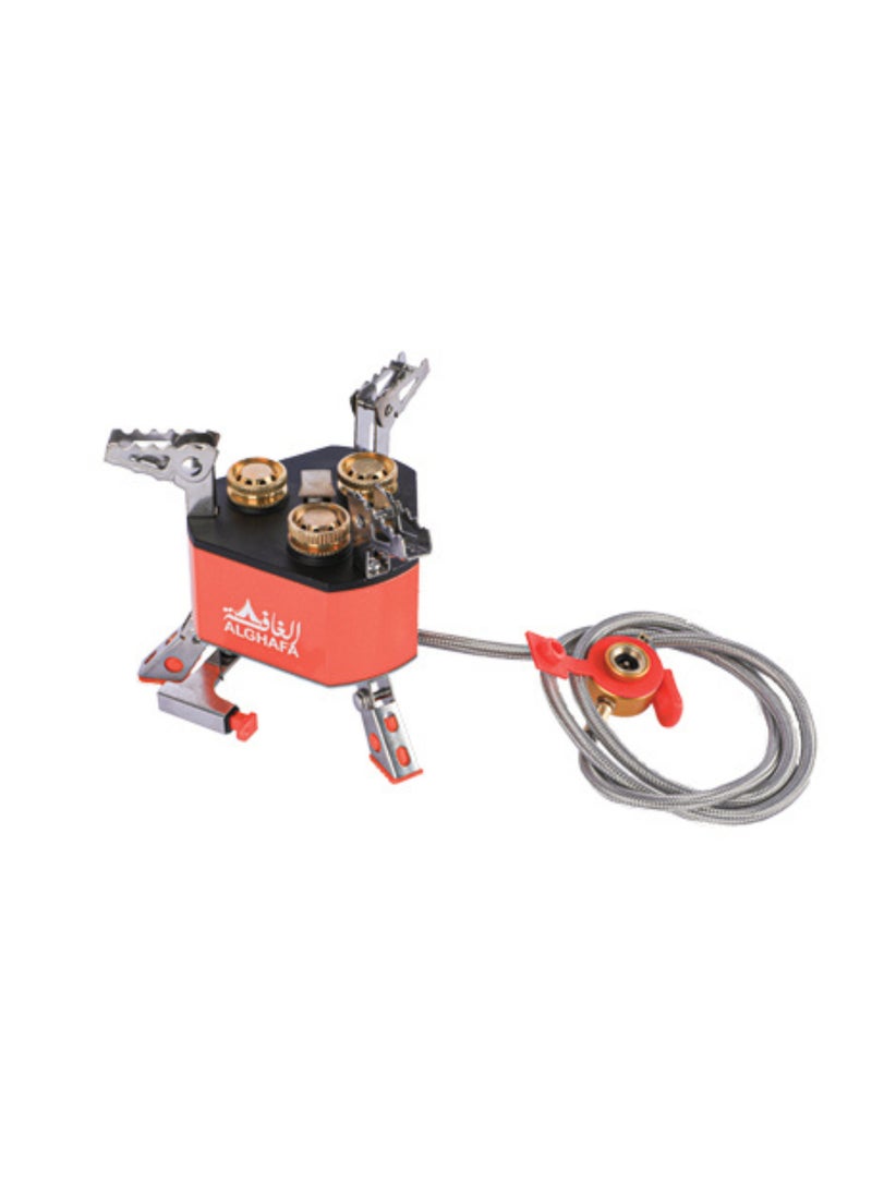 ALGHAFA Thunder 3-Burner Camping Stove with Lighter and Hose – Perfect for Outdoor Adventures  - Image 2