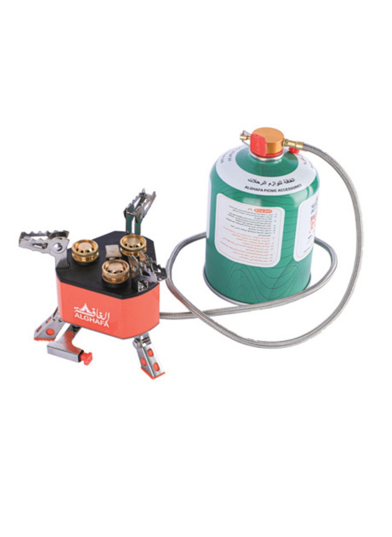 ALGHAFA Thunder 3-Burner Camping Stove with Lighter and Hose – Perfect for Outdoor Adventures  - Image 3