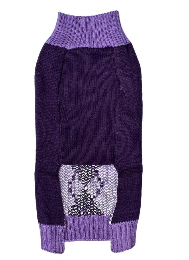 Argyle Knit Pet Sweaters Clothes for Small Dogs, Classic Purple Medium M Size - pzsku/ZD699F916D1EEBAC86E64Z/45/_/1737031885/eb4529d5-7c4f-4cff-82ae-1d070a3833b9