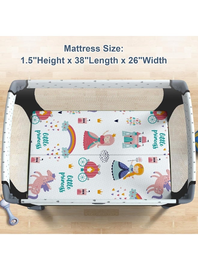 Moonlight family Moonlightfamily Foldable Noiseless Pack and Play Mattress, 38x26 Premium Foam Portable Pack n Play Mattresses, Odorless  - Image 4