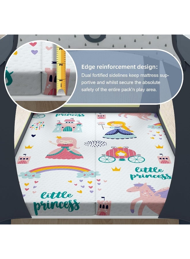 Moonlight family Moonlightfamily Foldable Noiseless Pack and Play Mattress, 38x26 Premium Foam Portable Pack n Play Mattresses, Odorless  - Image 5