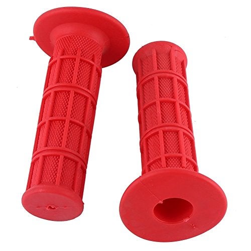 VGEBY Red Hand Grips, Motorcycle 7/8" Hand Grips Silicone Handlebars Anti-Slip (1 Pair) (Color : Red) 1997 250 Trailblazer Red Hand Grips 1997 250 Trailblazer Red Hand Grips Dirt Bike Grips - Image 2