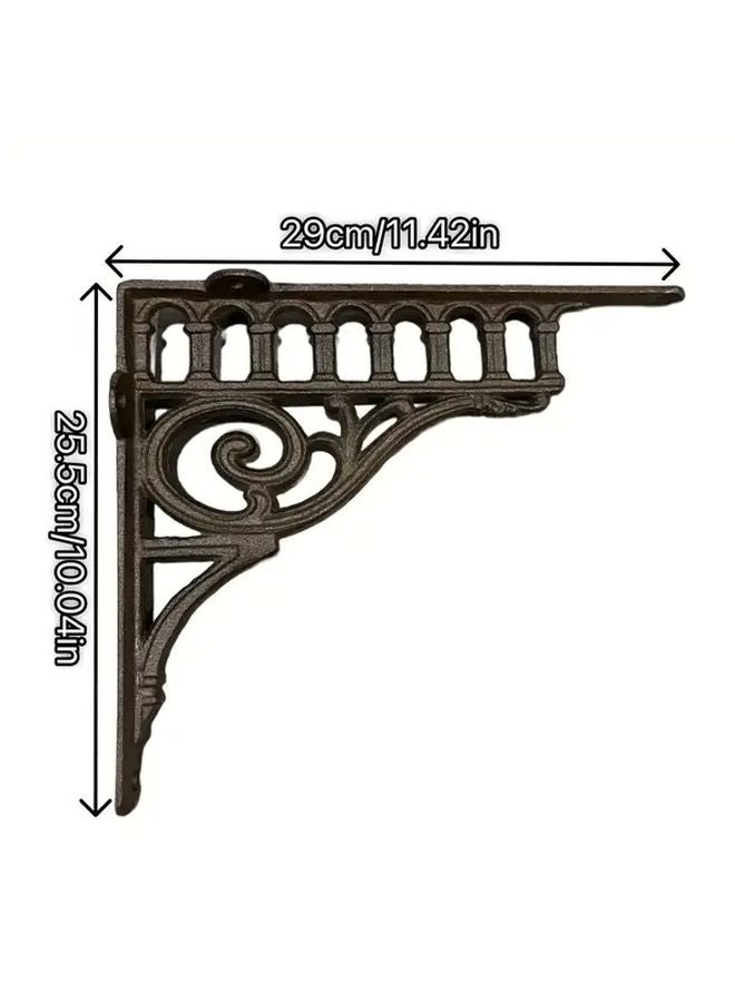 Heavy Duty Cast Iron Corner Bracket 29x25 5cm For Wall Mounted Shelves - Image 4
