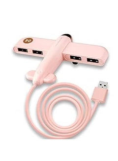 Generic USB Hub Airplane Extension Line Converter Charger for Desktop Computer Accessories  - Image 1