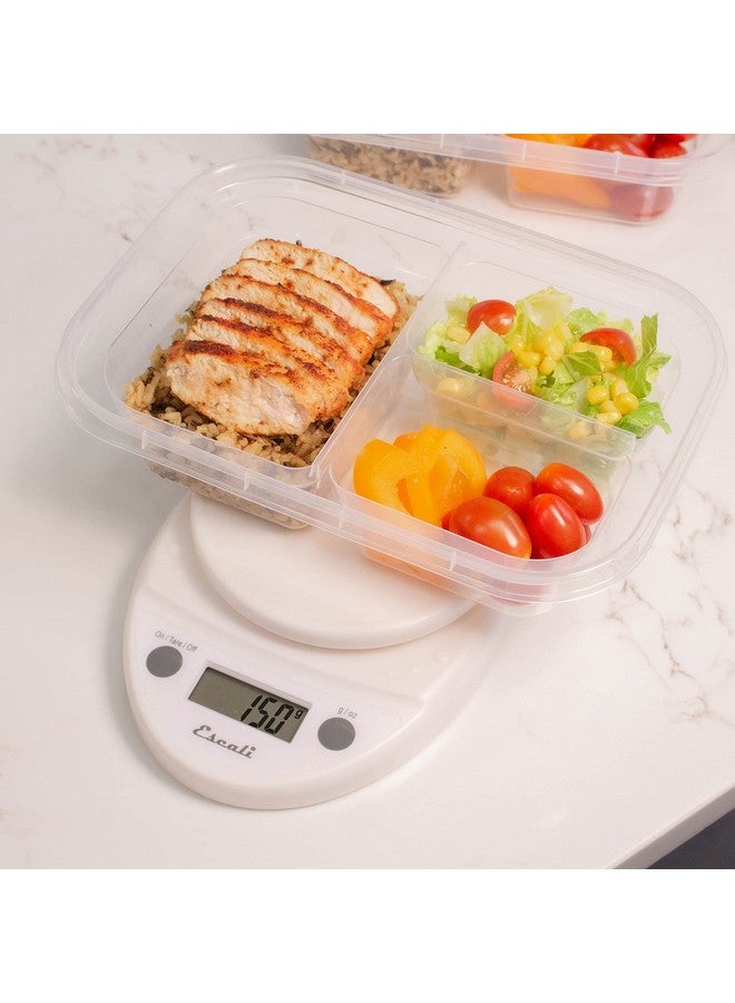 Escali Primo Digital Food Scale Multi-Functional Kitchen Scale and Baking Scale for Precise Weight Measuring and Portion Control, 8.5 x 6 x 1.5 inches, White - Image 5