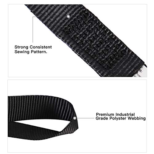 XSTRAP STANDARD Soft Loop Tie-Down Straps 8PK 1-1/16 x 18 inches - 3600LB Breaking Strength, Loops for Securing Trailering of Bikes, ATV, UTV, Motorcycles, Scooters, Dirt Bikes, Lawn Equipment, Black - Image 3