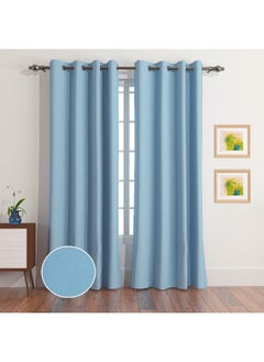 Home Box Essential 4-Pieces Blackout Curtain Set 240 x 140 cm  - Image 2
