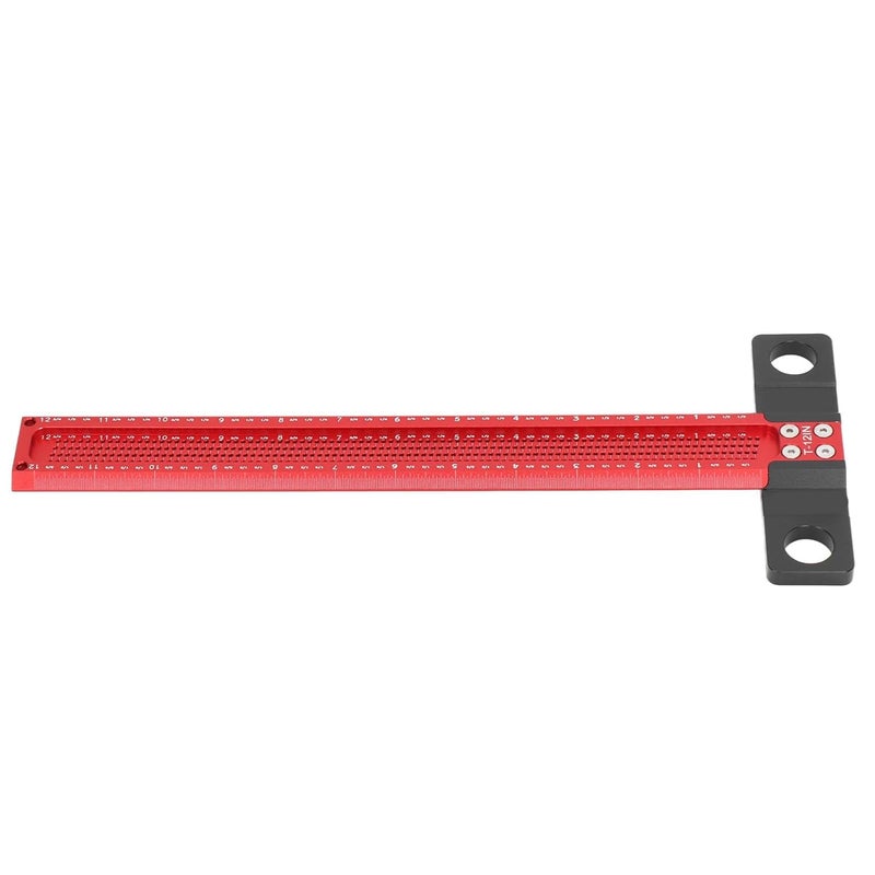 Hole Marking T Ruler Aluminum Alloy Wear Precise Hole T Type Scriber Gauge for Woodworking (30.5cm / 12in) - Image 4