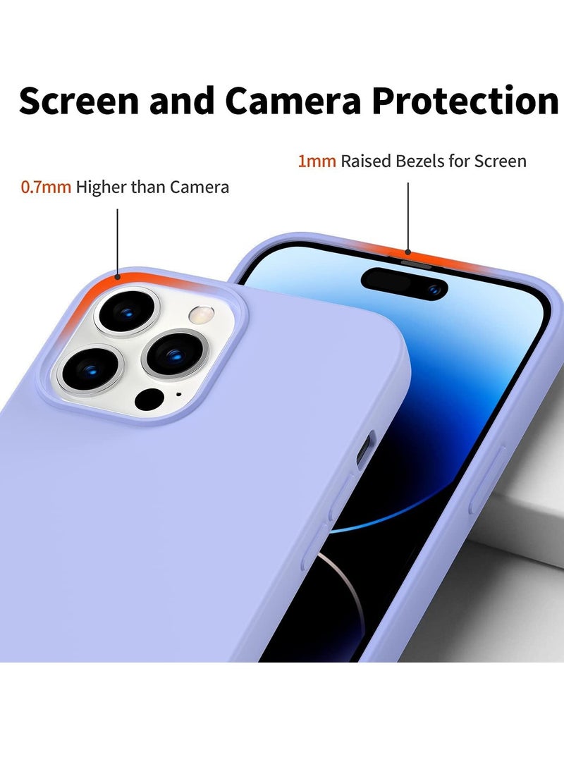 BORTONY iPhone 14 Pro Max Case Liquid Silicone Anti Scratch Anti Fingerprint Soft Silky Touch Shockproof Protective Cover for Apple iPhone 14 Pro Max - Image 3