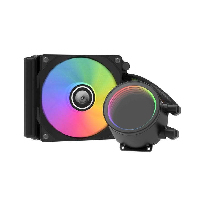 مبرد وحدة المعالجة المركزية المائي مع إضاءة RGB، 4 دبابيس، PWM، مشعاع، متعدد المنصات، محمل هيدروليكي، ملحق مبردات وحدة المعالجة المركزية المائية، هادئ - Image 5