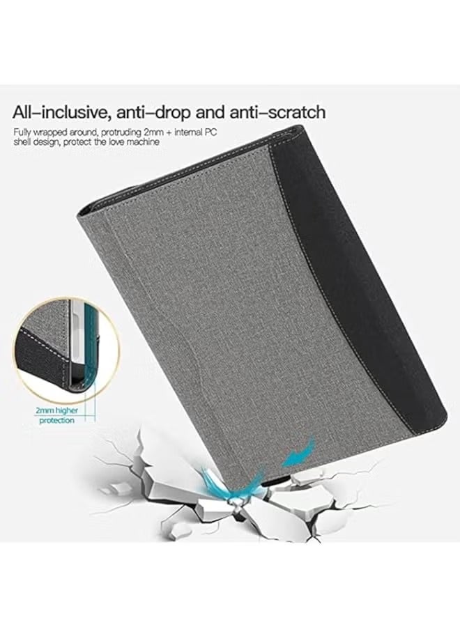 بروماس حافظة حماية JUMEIYP لجهاز Microsoft Surface Pro 9 2022 / Microsoft Surface Pro 8 13 بوصة - غطاء أعمال مع جيب، متوافق مع لوحة مفاتيح النوع (أسود) - Image 3