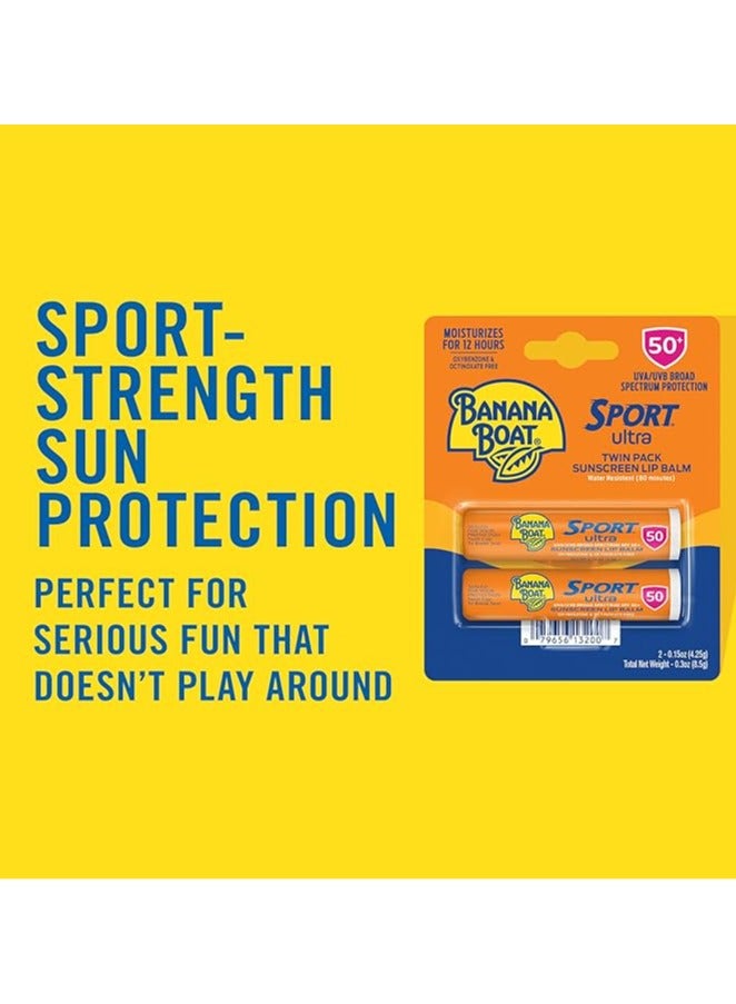 Banana Boat Sport Ultra SPF 50 Lip Sunscreen 2 Pack (0.15 oz. each) - Image 2