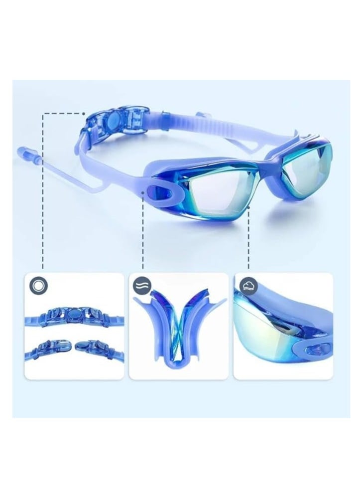 QSHOP Premium QShop®️ Leak-Proof and Fog-Proof Swim Goggles for Adults Men Women Youth, UV Protection 180 Degree Clear View Swimming Goggles  - Image 2
