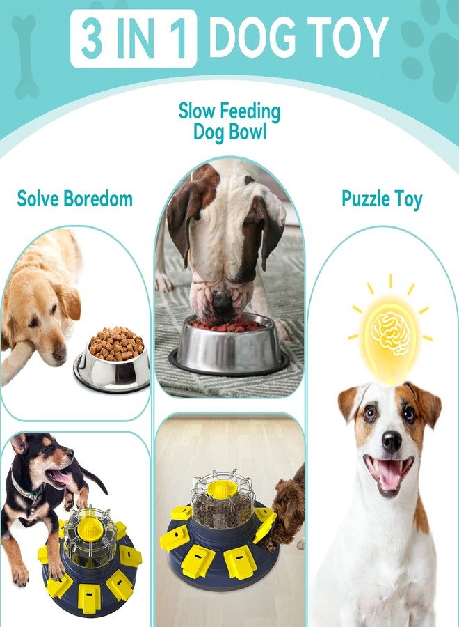 Monotre Dog Treat Puzzle Slow Feeder Toys, Dog Food Treat Dispenser/Slow Feeder/Interactive Enrichment Toys for Large/Medium/Small Dogs, Puppy Boredom Buster and Mentally Stimulating, Level 2 in 1 - Image 2