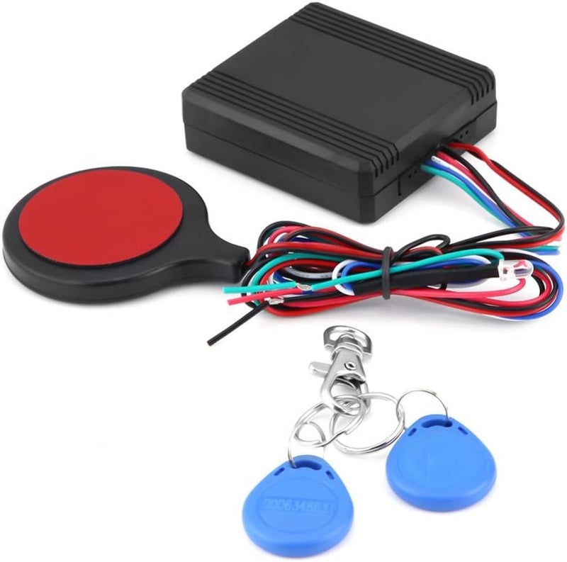 cheekyglo Motorcycle ID Card Inductive Invisible Lock Smart Alarm Anti-Theft Security Immobilizer System Car Alarm Car Alarm Motorcycle Alarm System Anti Theft - Image 1