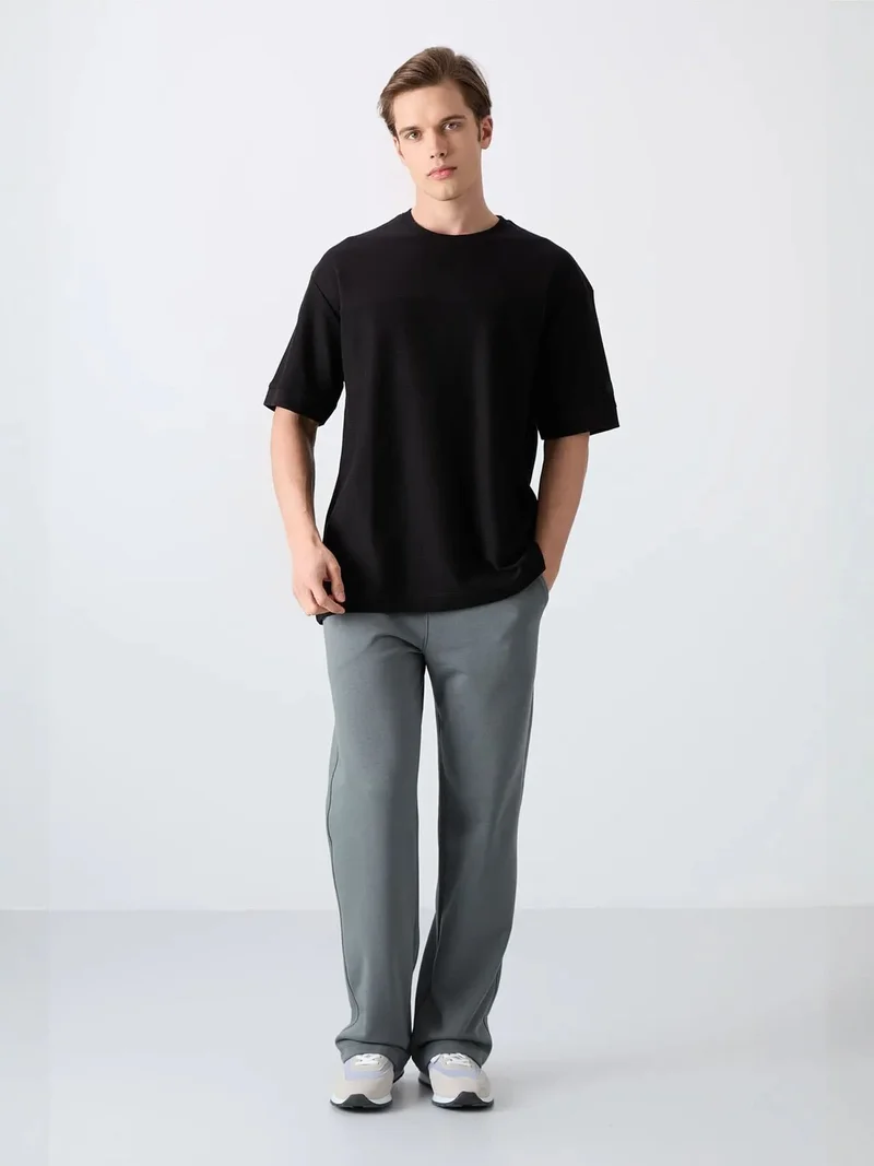 تومي لايف TOMMY Oversized Cotton-Blend Crew Neck T-Shirt