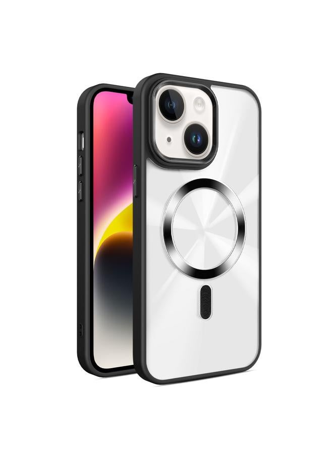 S-TOP Case For iPhone 14 Plus Glaring CD Texture MagSafe Phone Case - Image 1