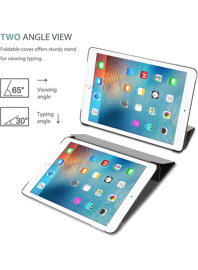Theodor Protective Flip Case For Apple iPad 10.2 With Trifold Stand Auto Wake Sleep Shockproof Cover DXB White - Image 4