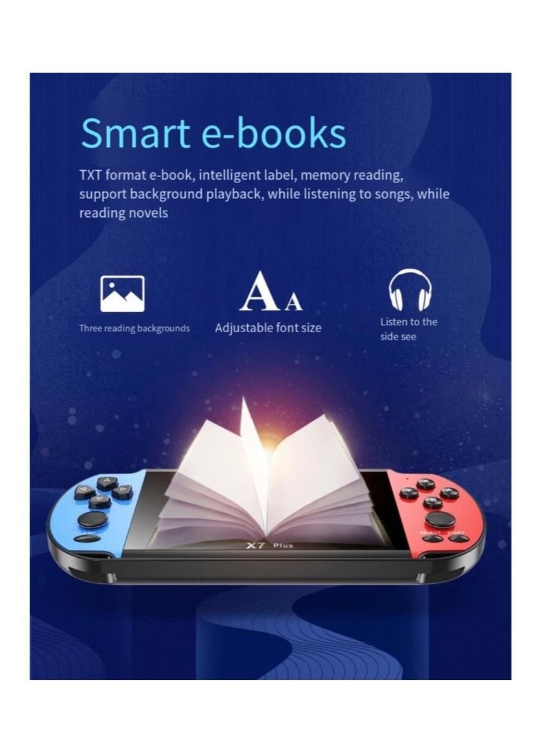 ماركة غير محددة - X7 Plus وحدة تحكم ألعاب فيديو لاسلكية محمولة باليد PSP شاشة 5.1 بوصة كبيرة - Image 1