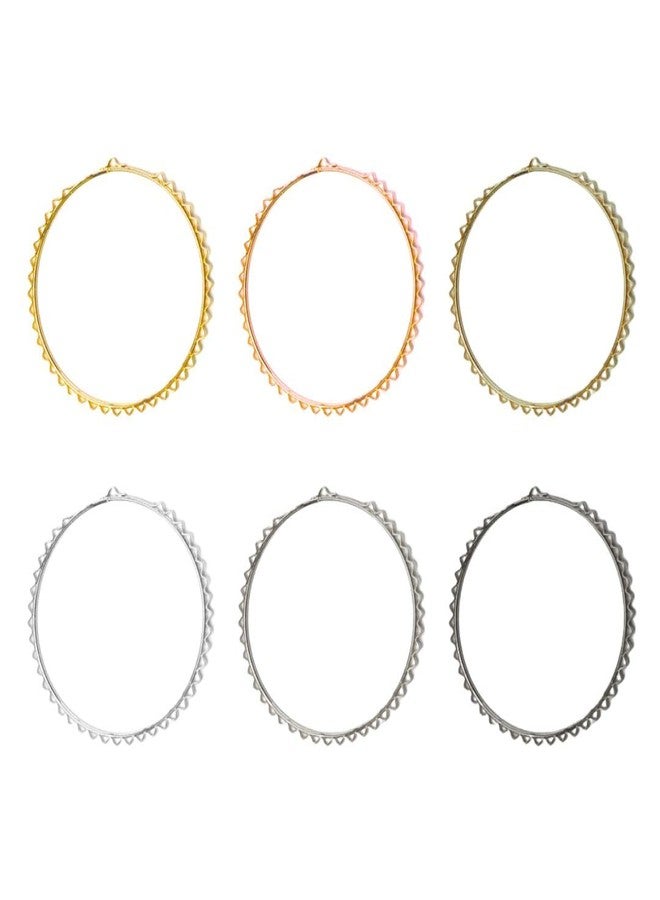 Satra Traders 38 Naka Earring Hoop Bali for Jewelry Making,Round Earrings Findings for DIY Craft,Earring Necklace,Crafts Supplies | Size : 75mm | Qty : 10pcs | Golden - Image 2