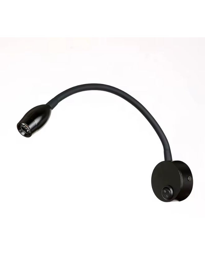 NERFA Flexible LED Wall Light with Adjustable Arm – Focused Lighting – Elegant Black – Ideal for Bedrooms and Offices - Image 2