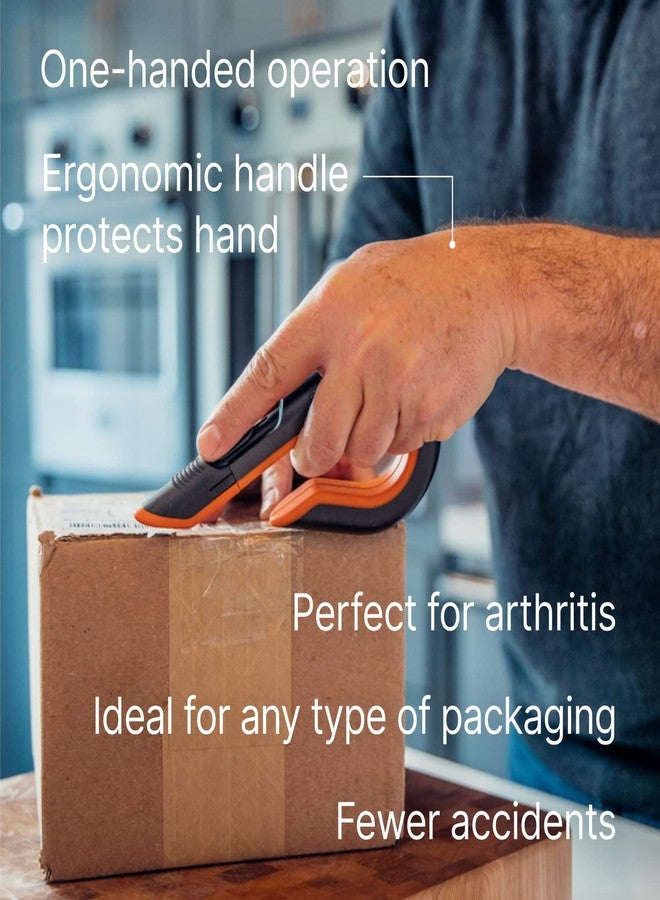 Slice - 10400 Box Cutter, 3 Position Manual Button with Ceramic Blade, Locking blade - Image 4