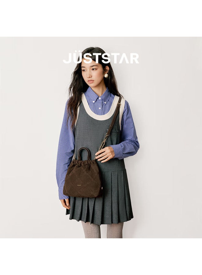 Just Star Zhao Zhaoyi Same Style Women's Backpack New Luxury Commuter Crossbody Shoulder Bag School Bag Birthday Gift - Image 2