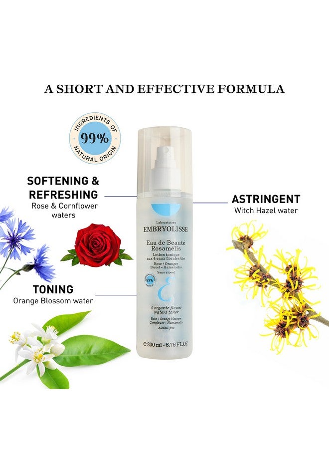 Embryolisse Eau de Beaute Rosamelis, Nourishing Floral Face Toner for All Skin Types, with Organic Flower Waters, 200 Ml. - Image 5