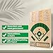 WodGod Baseball Board GameBaseball Dice Board GameSolid Wood 15mm Thick12 Pieces and DiceMarkersManual IncludedPortablePerfect for Home PartyFamily NightRoad Trip - Image 4