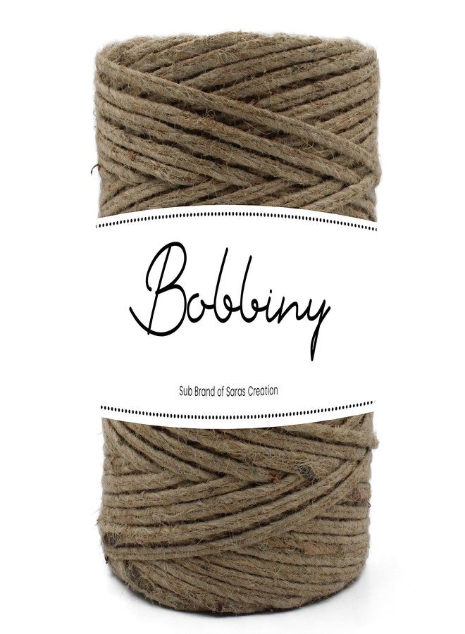 BOBBINY Natural Jute Wax Cord - Durable, Eco-Friendly, Versatile Craft Supply, DIY Jewellery Making, Beading, Art and Craft Work and Handicrafts-2 MM, 50 Metre - Image 1