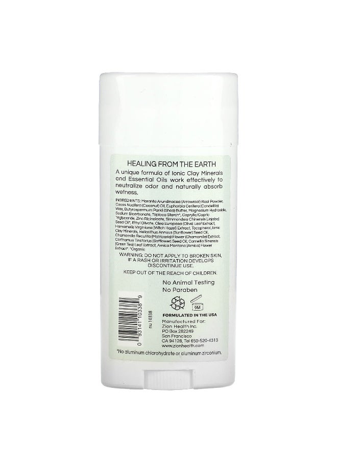 Zion Health Zion Health, Claydry Deodorant, Bold, Fragrance Free, 2.8 oz (80 g)  - Image 2