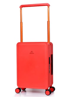 MORANO Lightweight modern Morano travel bag made of hard polycarbonate material Red Size: 35 cm x 21 cm x 49 cm  - Image 1