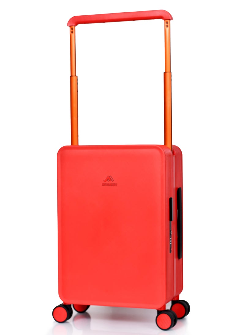 مورانو حقيبة سفر متينة للجنسين من Morano خفيفة الوزن، حقيبة باربع بعجلات دوارة مع قفل مدمج من TSA (أحمر, Carry-On 20-Inch) مقاسات  طول 35 سم*عرض 21سم*إرتفاع 49سم - Image 1